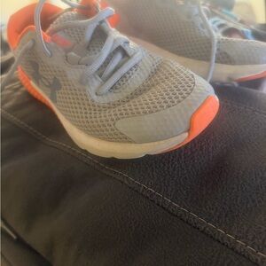Under Armour Kids' Sneakers in Gray and Orange